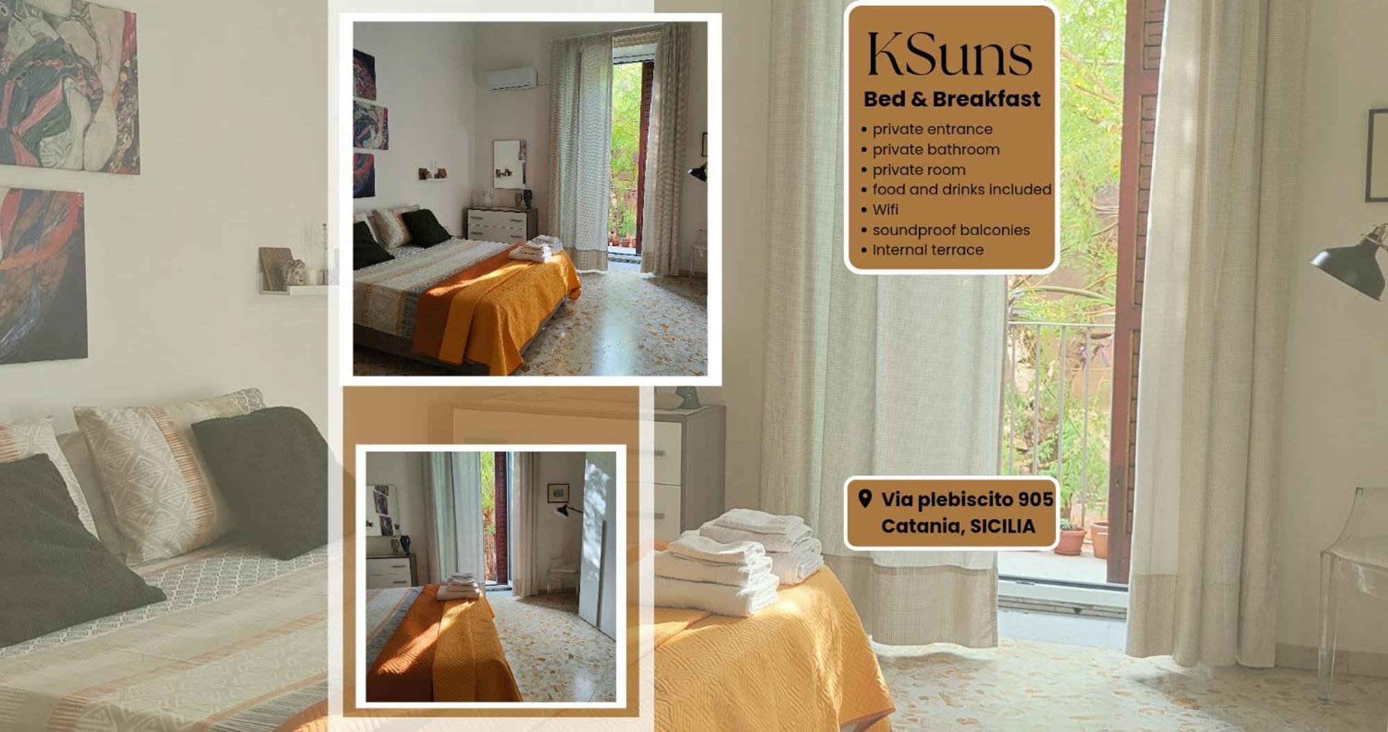 Ksuns Bed & Breakfast Катания Екстериор снимка